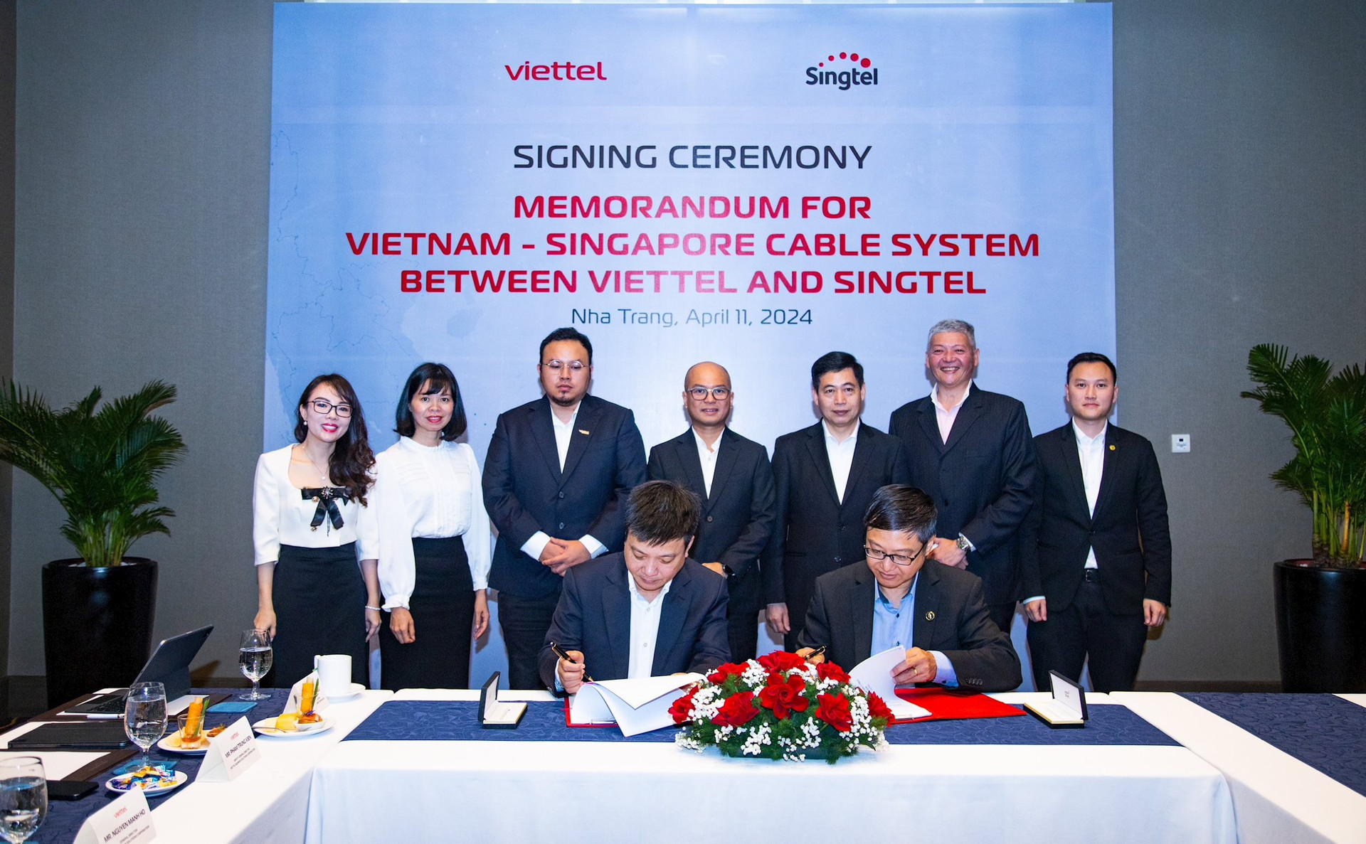 Viettel cùng Singtel đồng sáng lập tuyến cáp biển mới kết nối Việt Nam Singapore