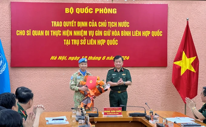 Việt Nam có thêm 1 sĩ quan làm nhiệm vụ tại trụ sở Liên hợp quốc