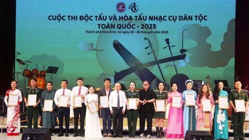 30 tiết mục giành giải Nhất thi độc tấu và hòa tấu nhạc cụ dân tộc toàn quốc 2023