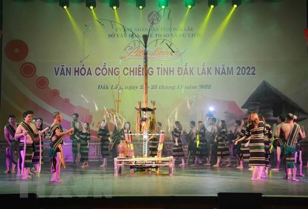 Khai mac Lien hoan Van hoa cong chieng tinh Dak Lak nam 2022 hinh anh 1