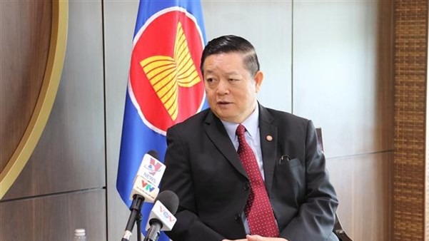 Tổng thư ký ASEAN Kao Kim Hourn. (Ảnh: Hữu Chiến/TTXVN)