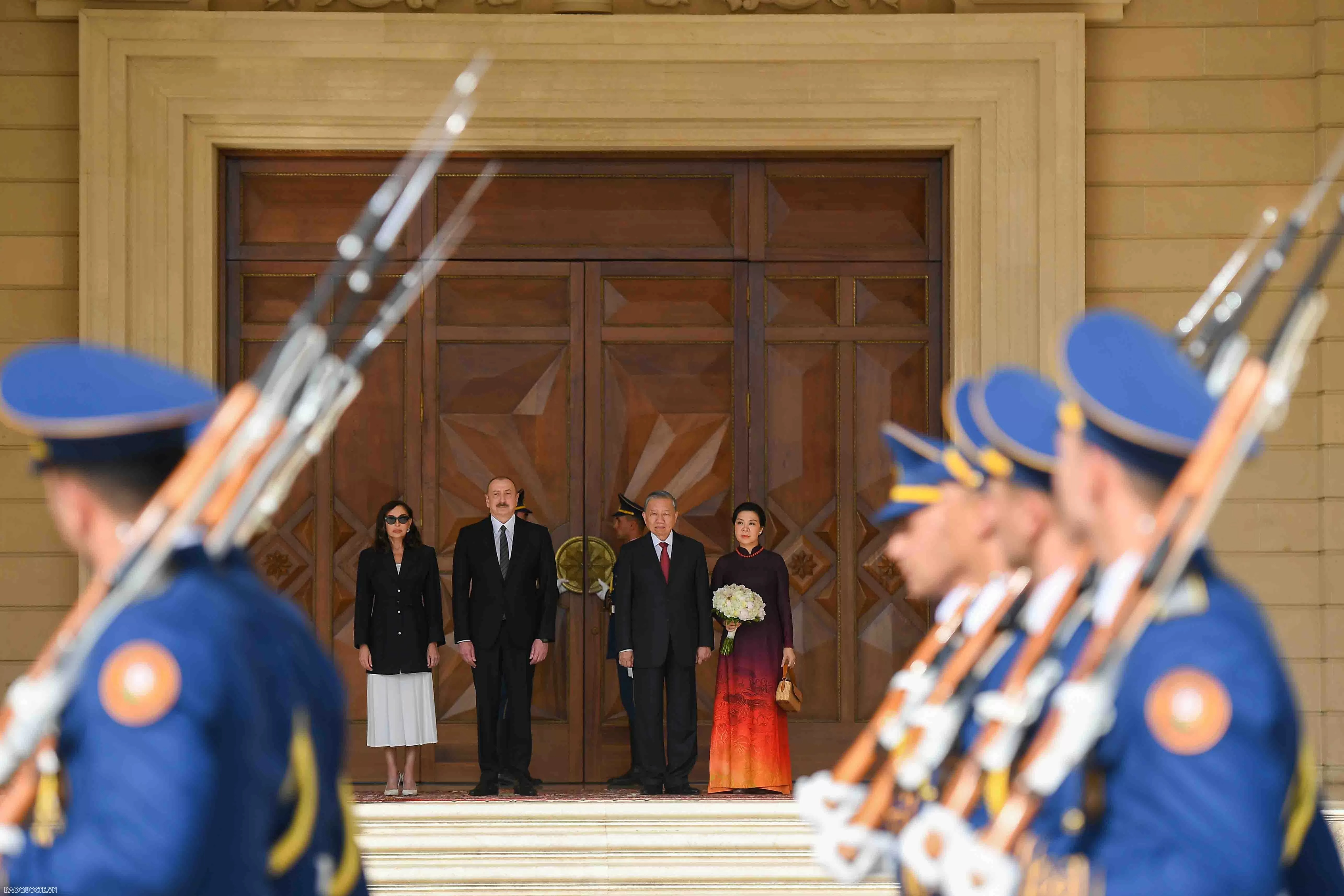 Lễ đón chính thức Tổng Bí thư Tô Lâm và Phu nhân thăm cấp Nhà nước Azerbaijan